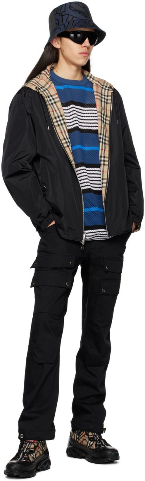 BURBERRY Check Twill Jacket In Beige