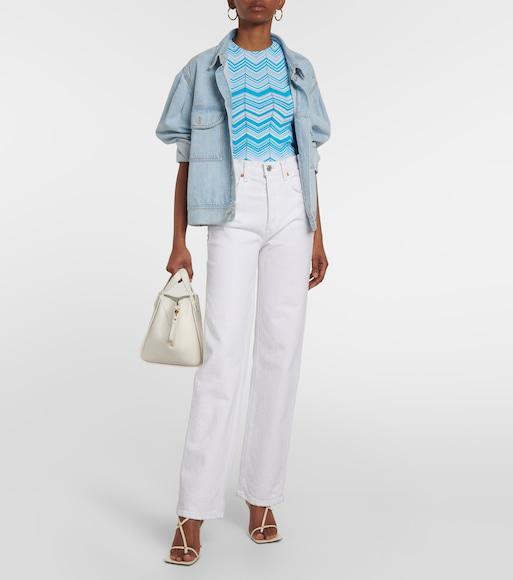 BOTTEGA VENETA Stretch 90 Square-open Toe Sandals In Lambskin In White