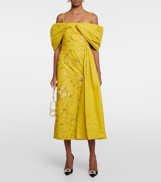 ROGER VIVIER 65 Crystal Flower Buckle Satin Pumps In Multicolor