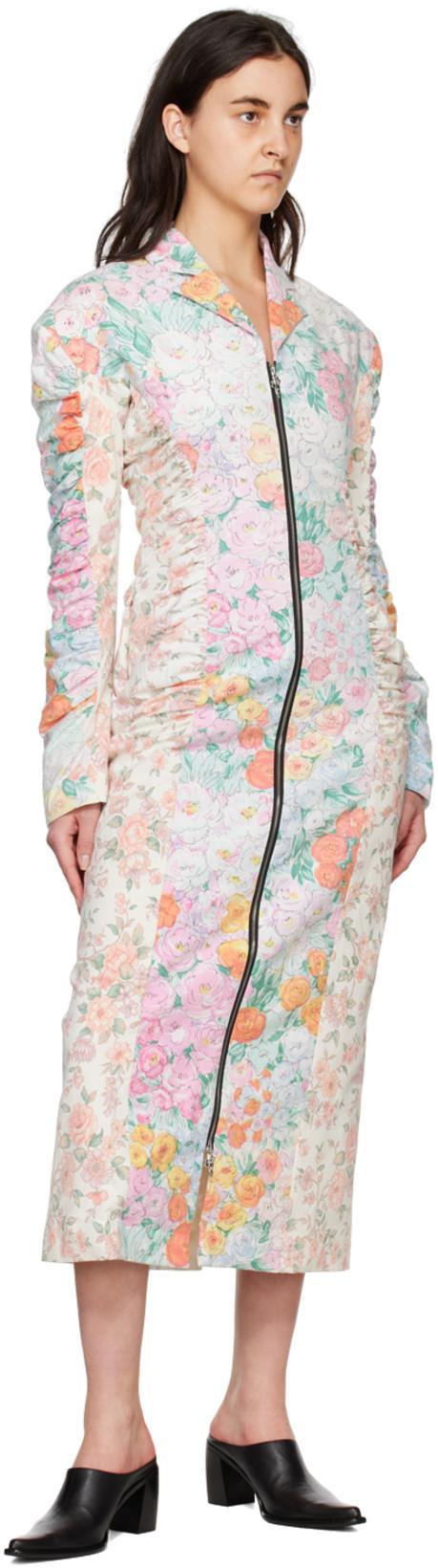 RAVE REVIEW Off-white Loka Coat In Multi Flower