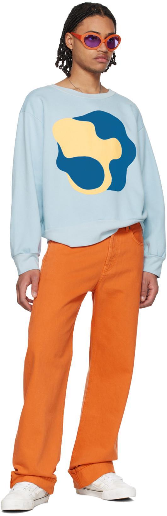 FULL CIRCLE ENERGY Ssense Exclusive Blue Sweatshirt