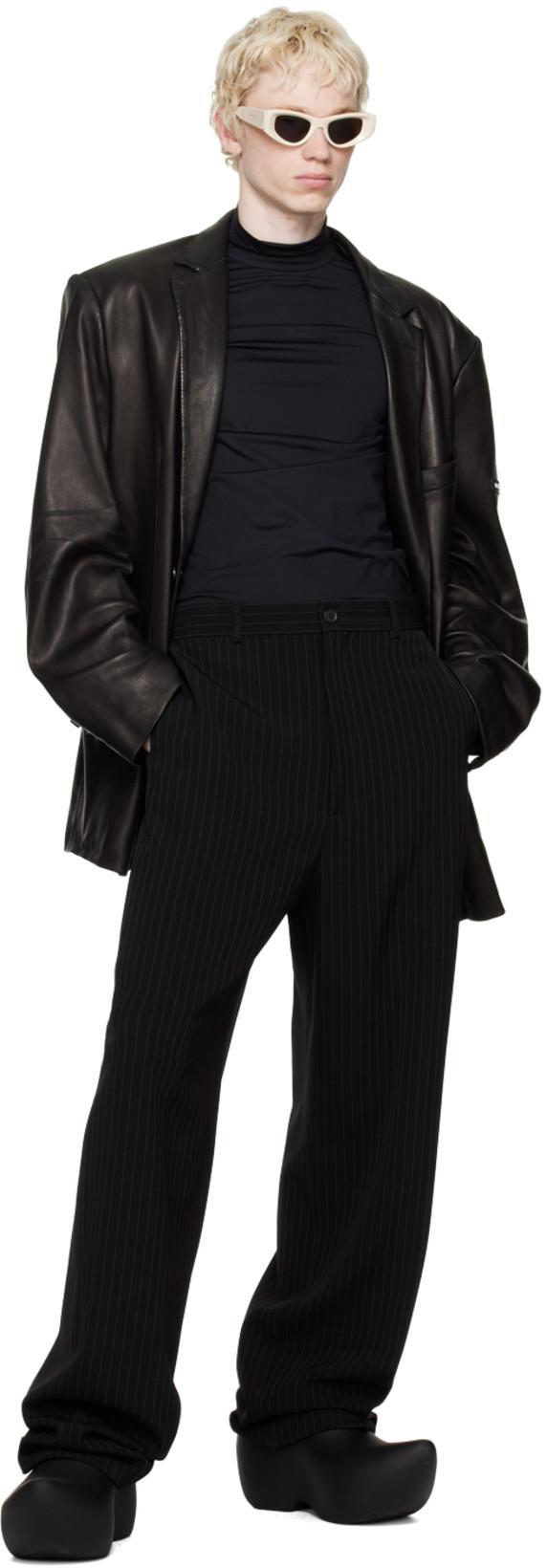 BALENCIAGA Black Tailored Large Fit Trousers