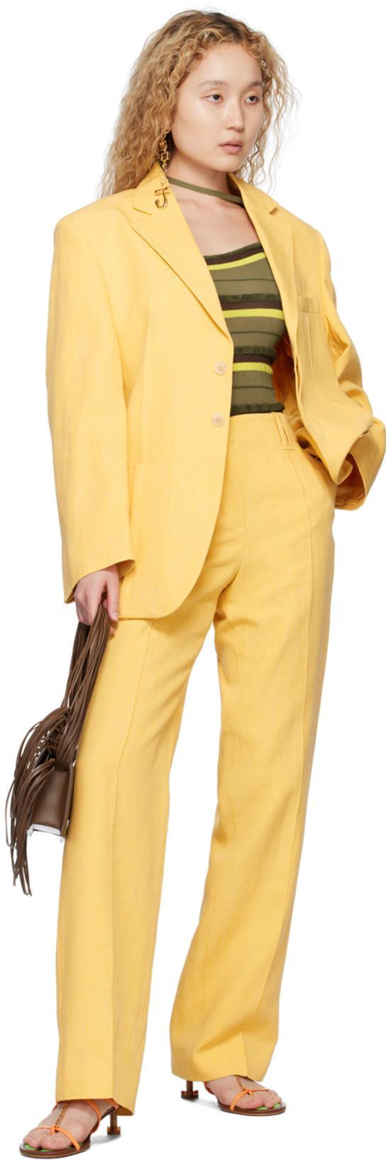 JACQUEMUS La Veste D'homme Blazer In Yellow