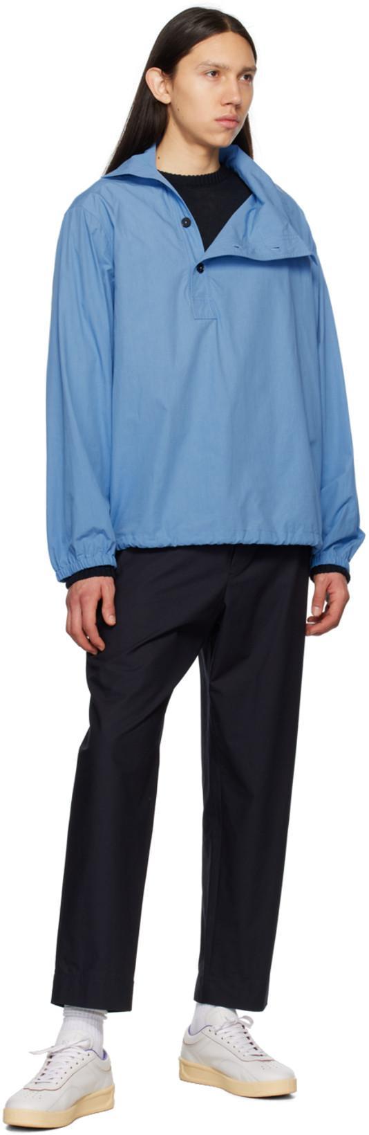 JIL SANDER Lace-up Leather Sneakers In White