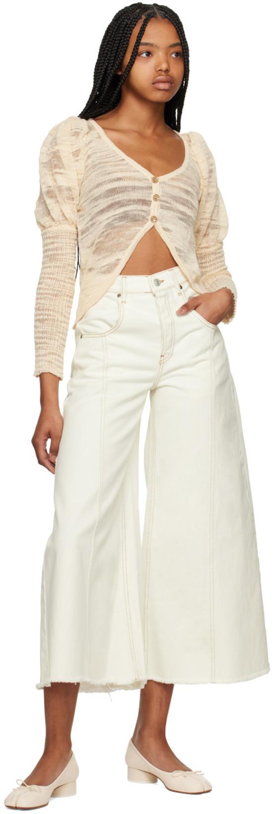 MAISON MARGIELA White Leather Tabi Pumps