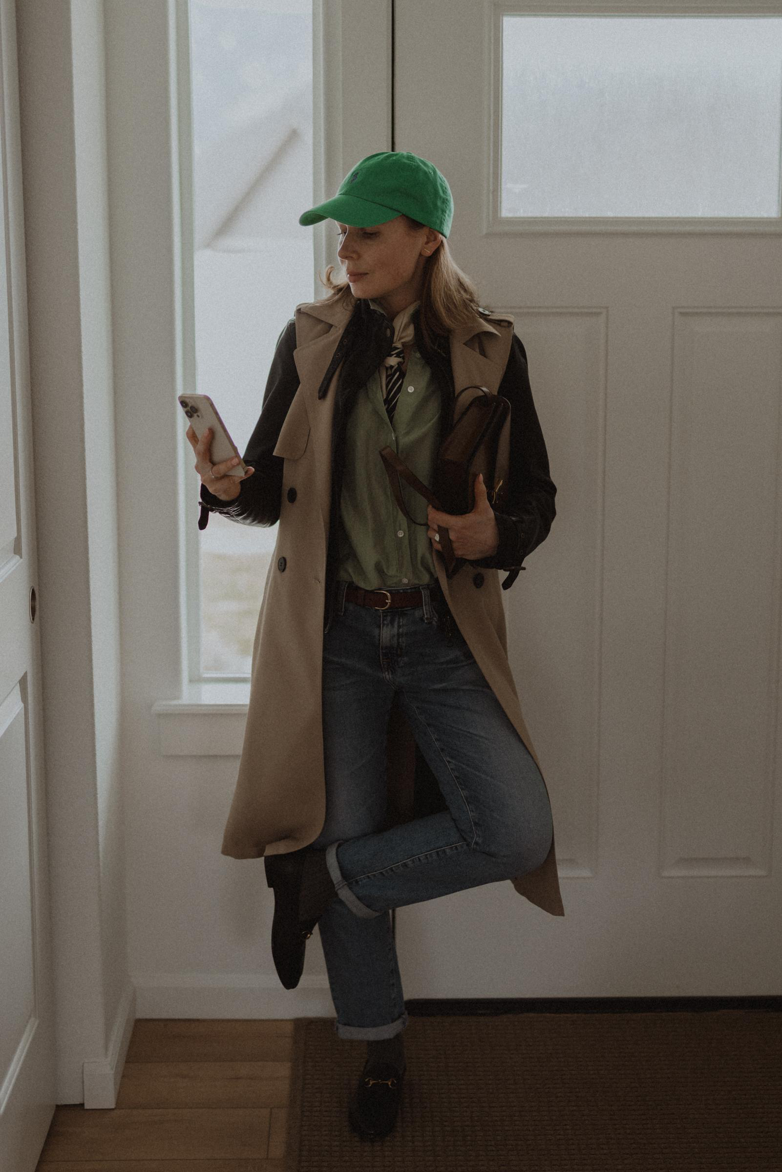 GUCCI Women Black Calf Leather Moc Stitching Signature Horsebit Detail Almond Toe Slip-on Style Bran