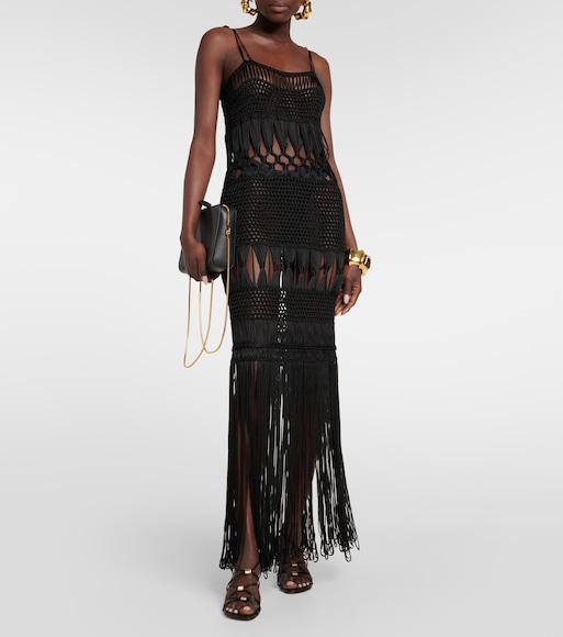 KHAITE Louisa Strappy Leather Sandals In Black