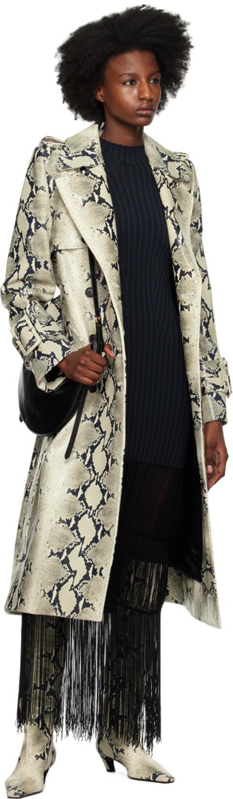 KHAITE Davis Croc-effect Leather Knee-high Boots In Multicolor