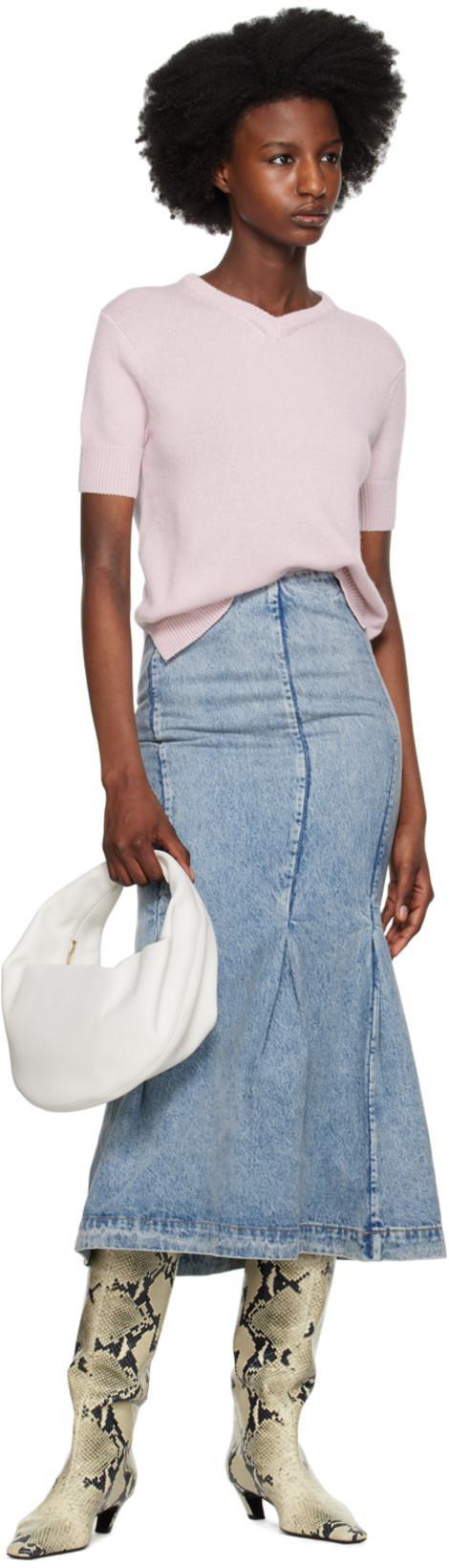 KHAITE Davis Croc-effect Leather Knee-high Boots In Multicolor