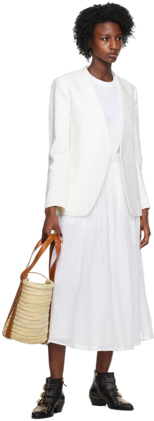 CHLOÉ Black Calf Leather Bos Taurus Lace-up Boots In Animal Print