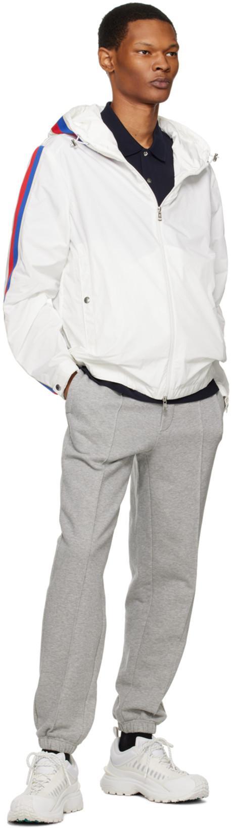 MONCLER Gray Drawstring Track Pants In Grey Melange 986