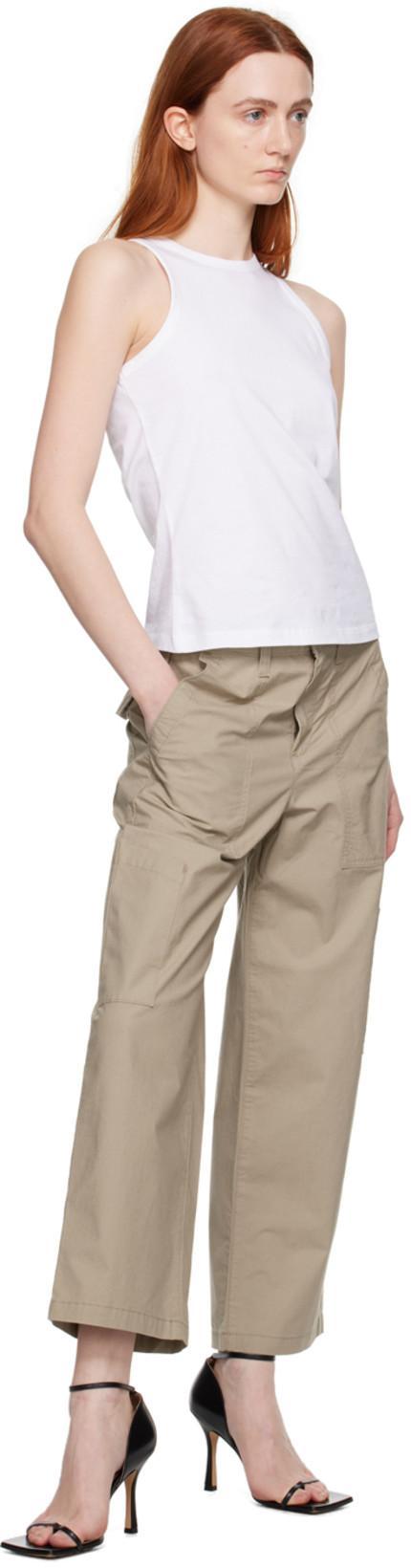 AGOLDE Daria Wide-leg Utility Pants In Duffle