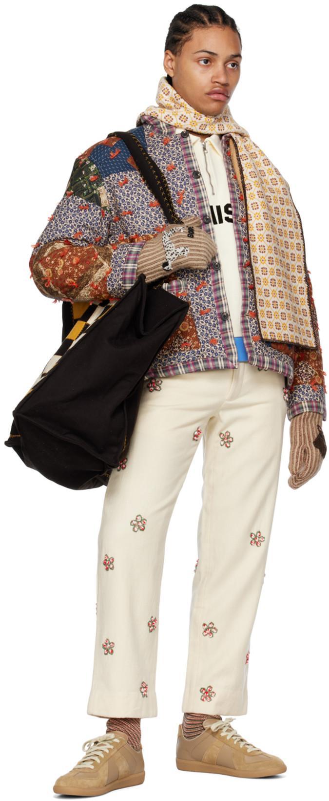 MAISON MARGIELA Suede And Leather Sneakers In Multi