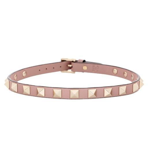 VALENTINO GARAVANI Valentino Rockstud Caged 60 Leather Ankle Strap Sandal In Multi