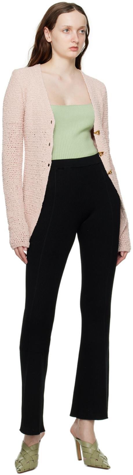 BOTTEGA VENETA Khaki Alfie Mules In 3025 Travertine