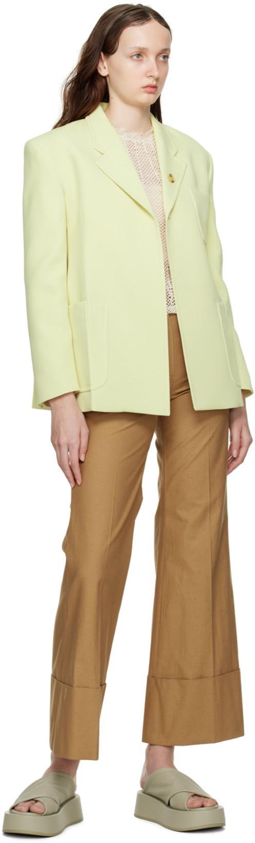 RECTO Beige Signature Tube Top In Light Beige