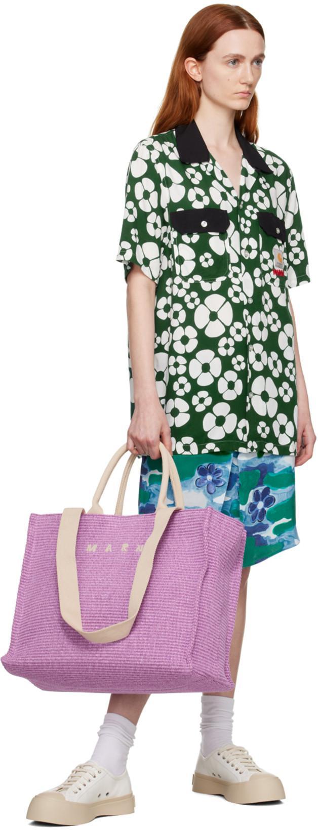 MARNI Color-block Low-top Sneakers In White