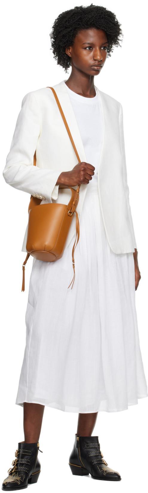 CHLOÉ Black Calf Leather Bos Taurus Lace-up Boots In Animal Print