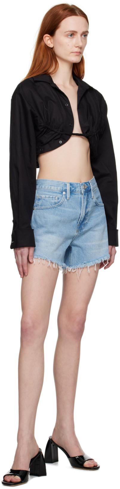 JACQUEMUS Machou Cropped Cotton And Linen-blend Canvas Shirt In Black