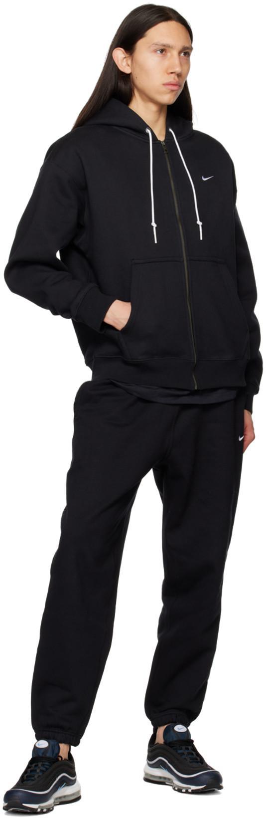 NIKE Solo Swoosh Hoodie In Black