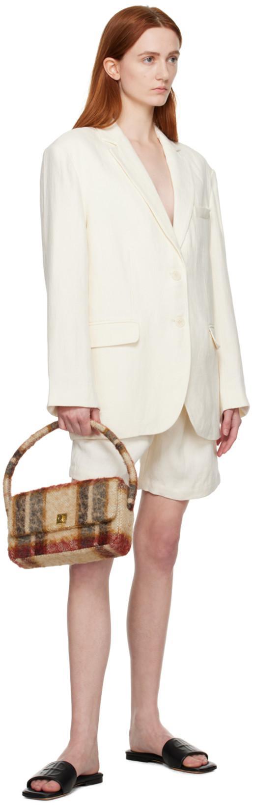 ANINE BING Quinn Blazer In Eggshell
