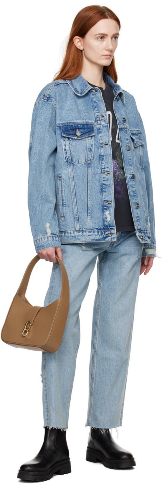 ANINE BING Rory Denim Jacket In Blue