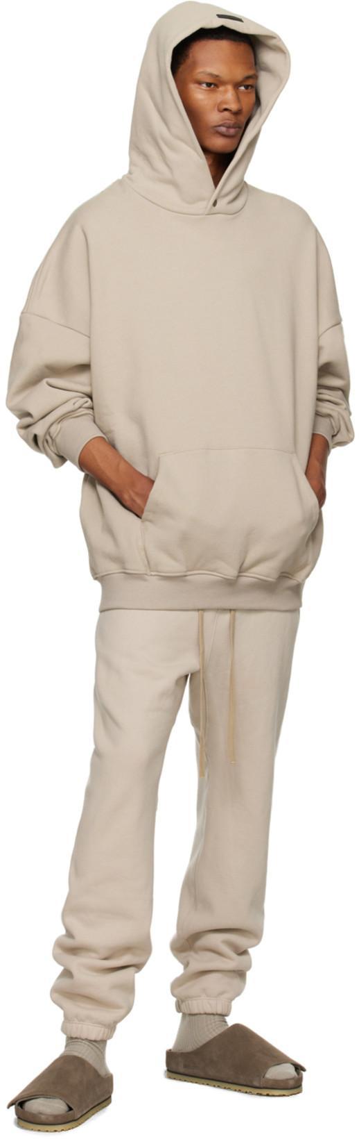 FEAR OF GOD Logo-plaque Straight-leg Trousers In Grey