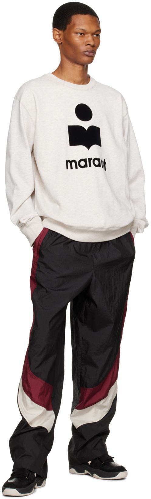 ISABEL MARANT Marant Mikoy Flocked Logo Sweatshirt In Pink