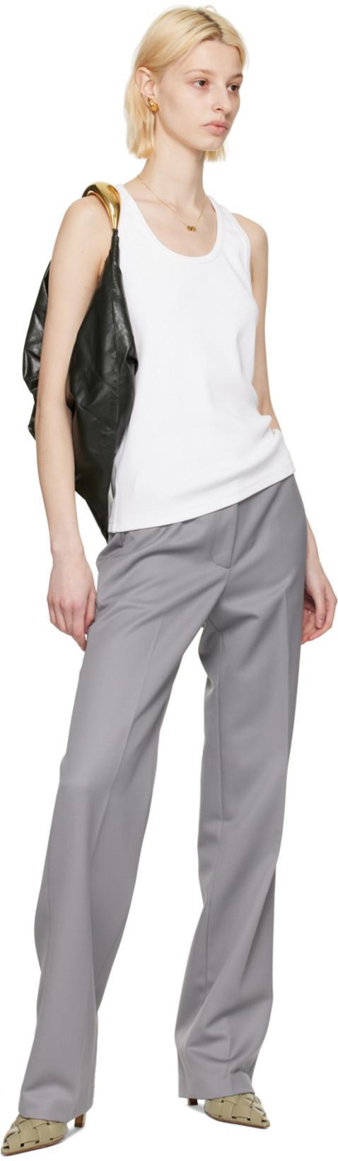 BOTTEGA VENETA Khaki Alfie Mules In 3025 Travertine