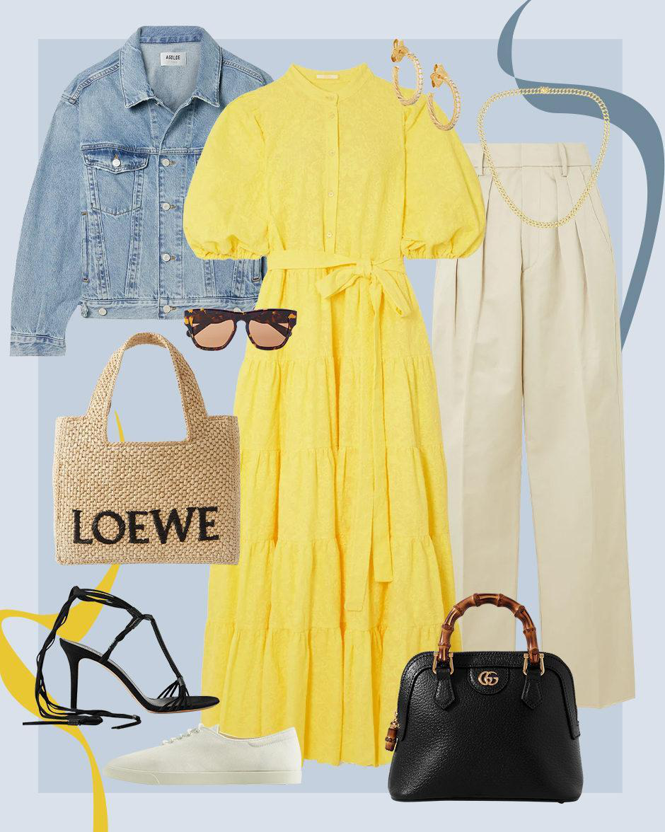 LOEWE Mini Signature Font Raffia Tote Bag In Brown