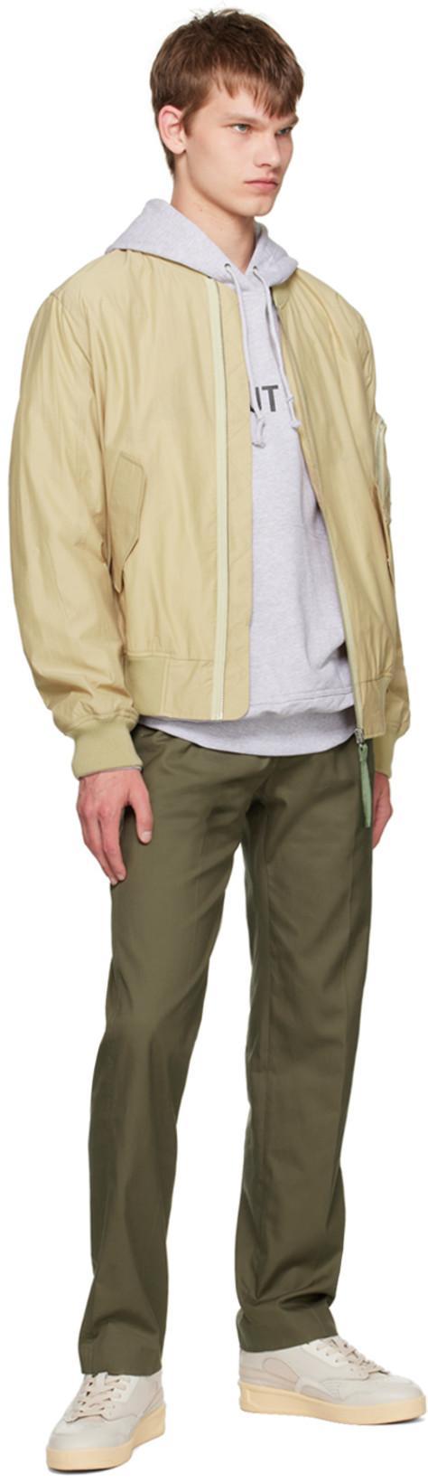 JIL SANDER White Leather And Fabric Sneakers In Neutral