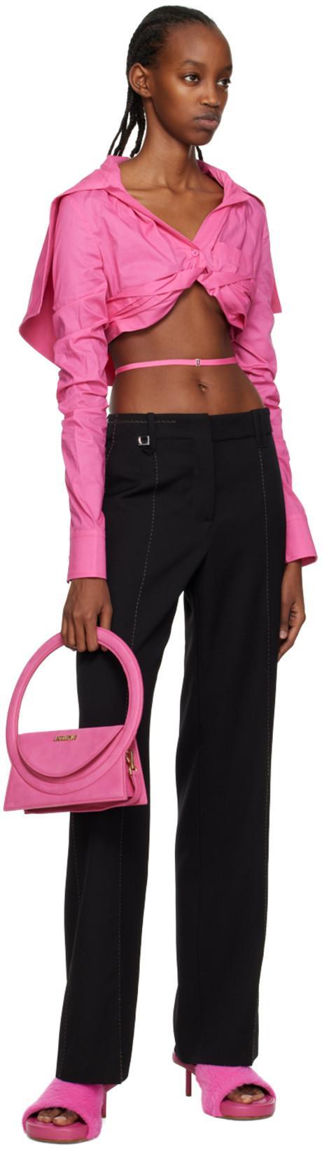 JACQUEMUS Argilla 55 Mules In Pink