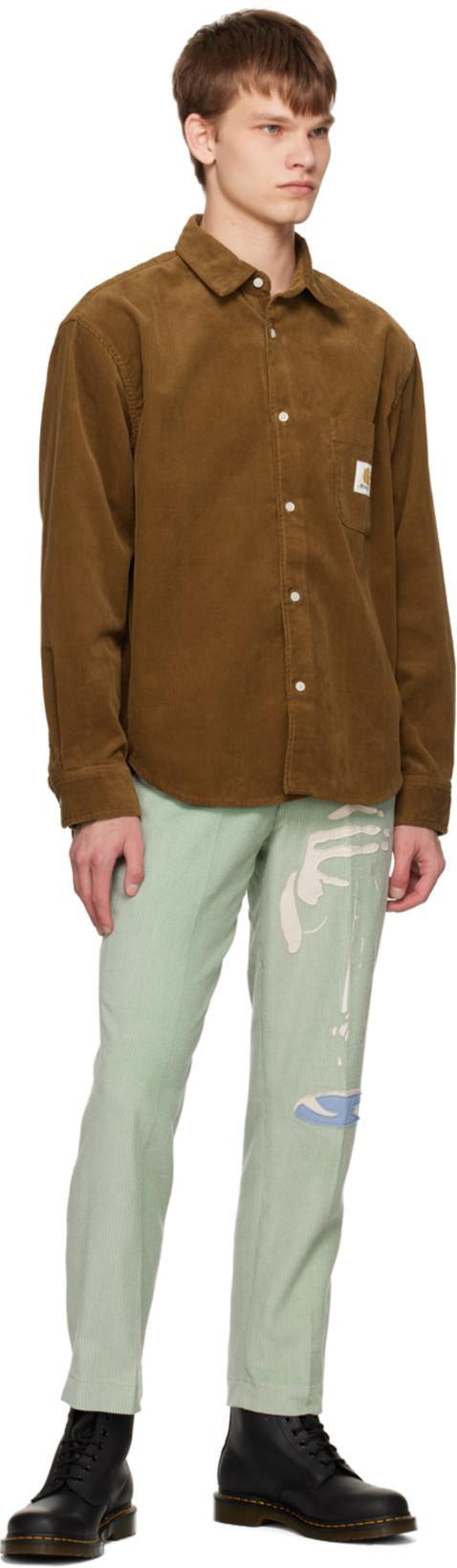 DR. MARTENS Crewson Nubuck Leather Casual Boots Size 13.0 In Black