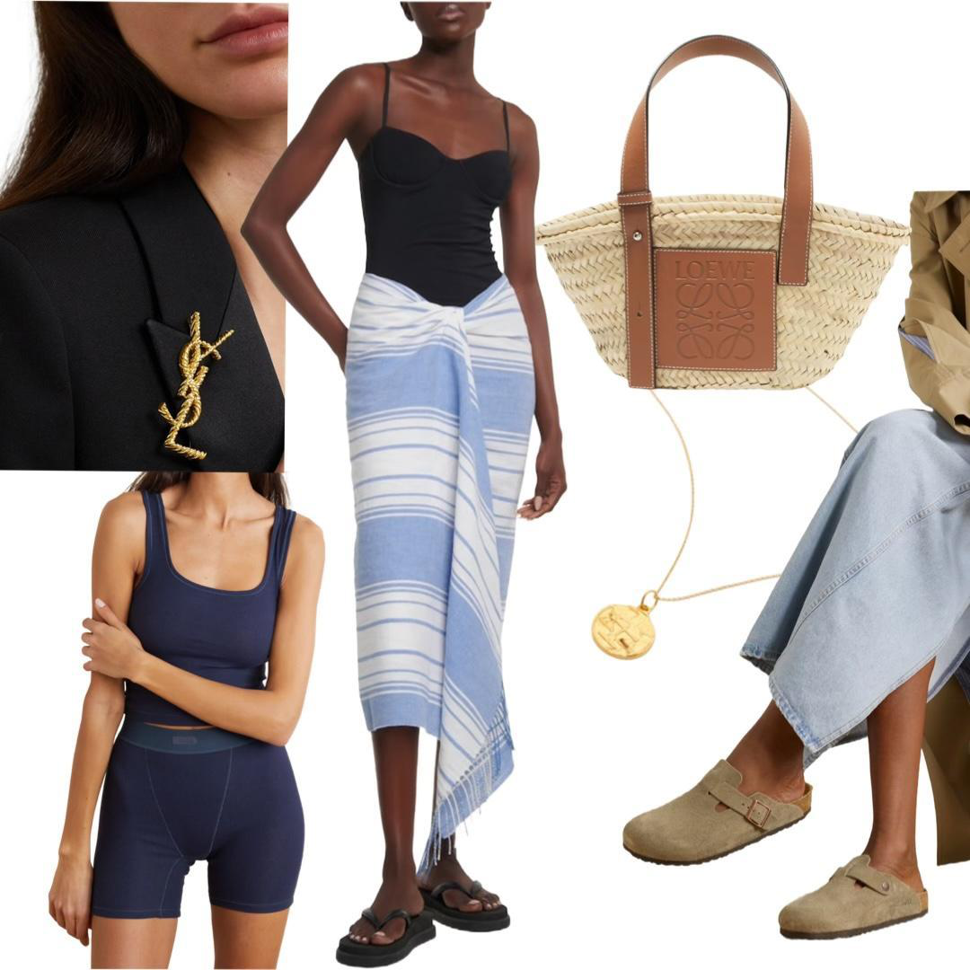 LOEWE Basket Small Bag In Palm Leaf With Leather Handles In Neutral