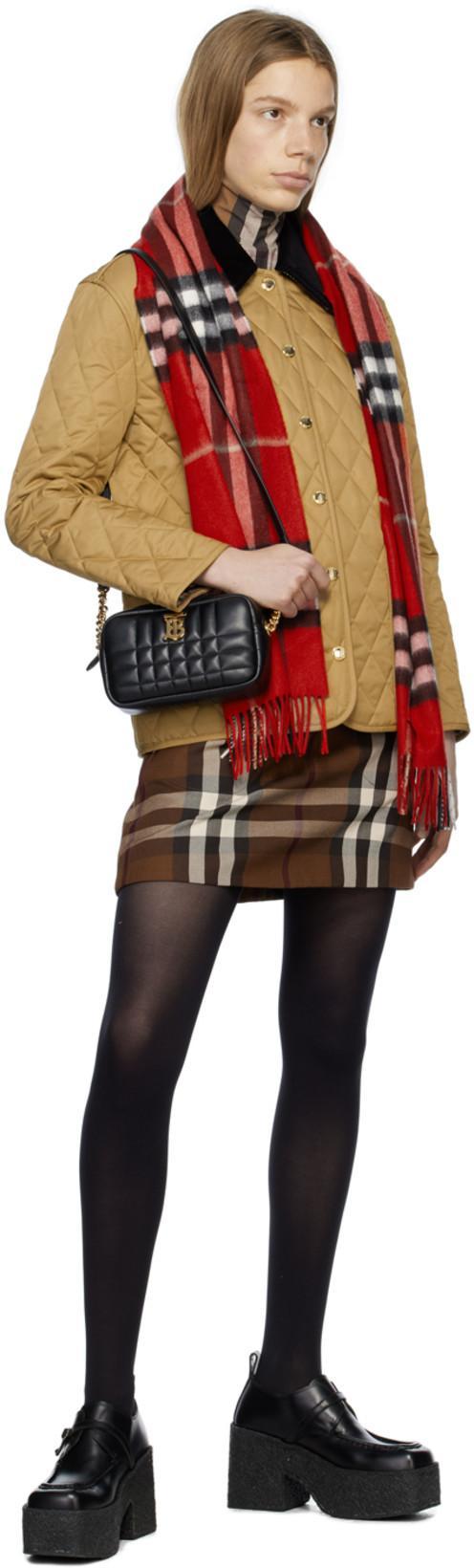 BURBERRY Corduroy-trimmed Quilted Shell Jacket In Neutrals