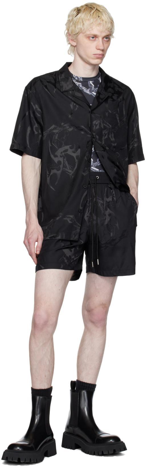 BALENCIAGA Tractor Bootie L20 Leather Boots In Black