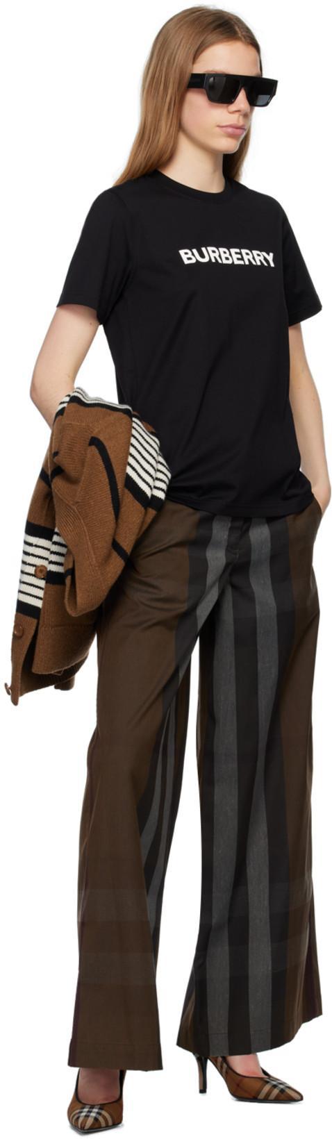 BURBERRY Check Wool Mini Kilt In Animal Print