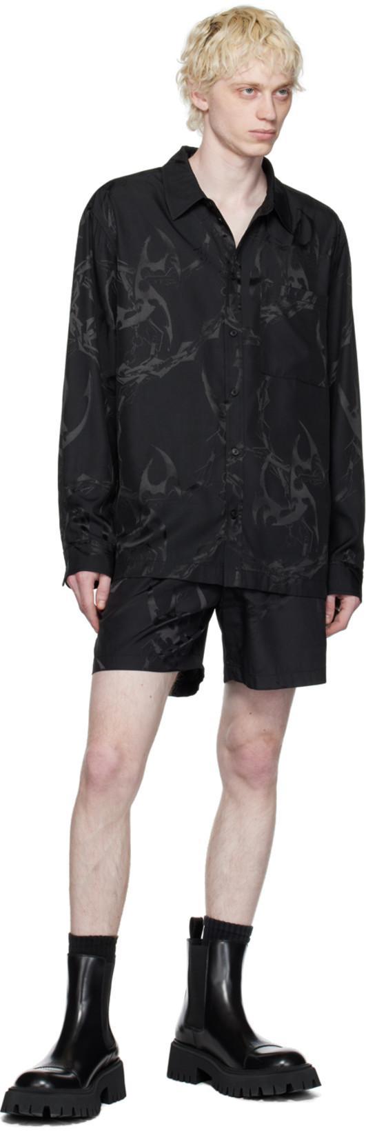 BALENCIAGA Tractor Bootie L20 Leather Boots In Black