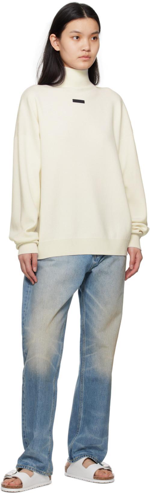 FEAR OF GOD High Neck Sweater In Cream