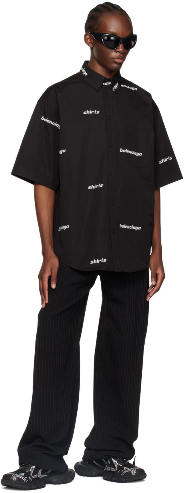 BALENCIAGA Black Tailored Large Fit Trousers