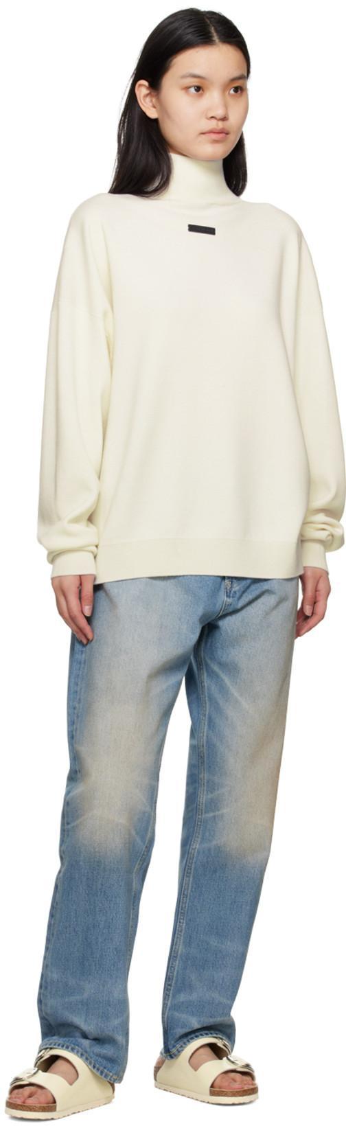 FEAR OF GOD High Neck Sweater In Cream
