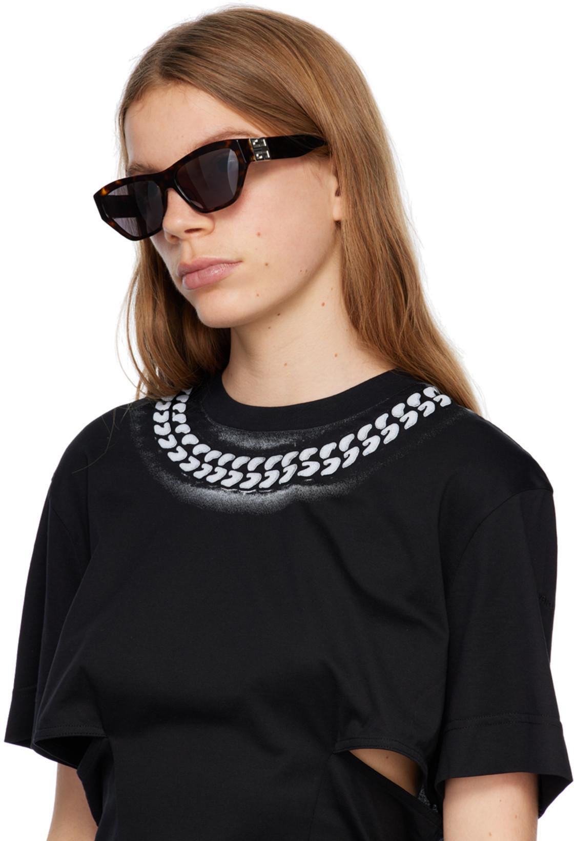 GIVENCHY Dress With 3d Chain Print In Black