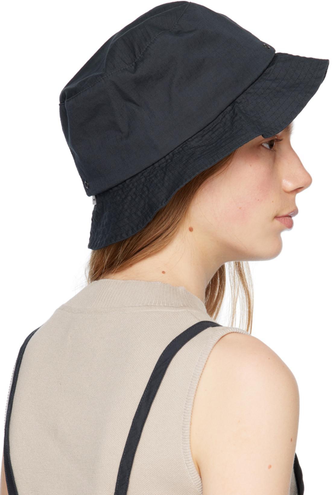 SNOW PEAK Black Takibi Beach Hat In Bk Black