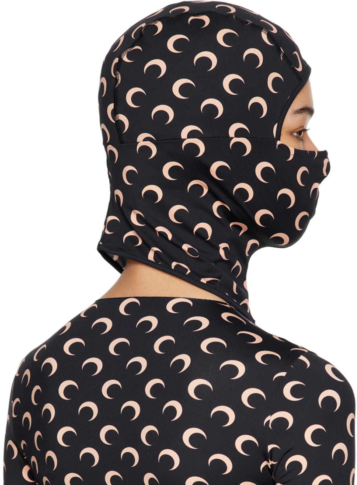 MARINE SERRE Womens Inverse Tan Moon Logo Stretch-jersey Shorts Xl In Black