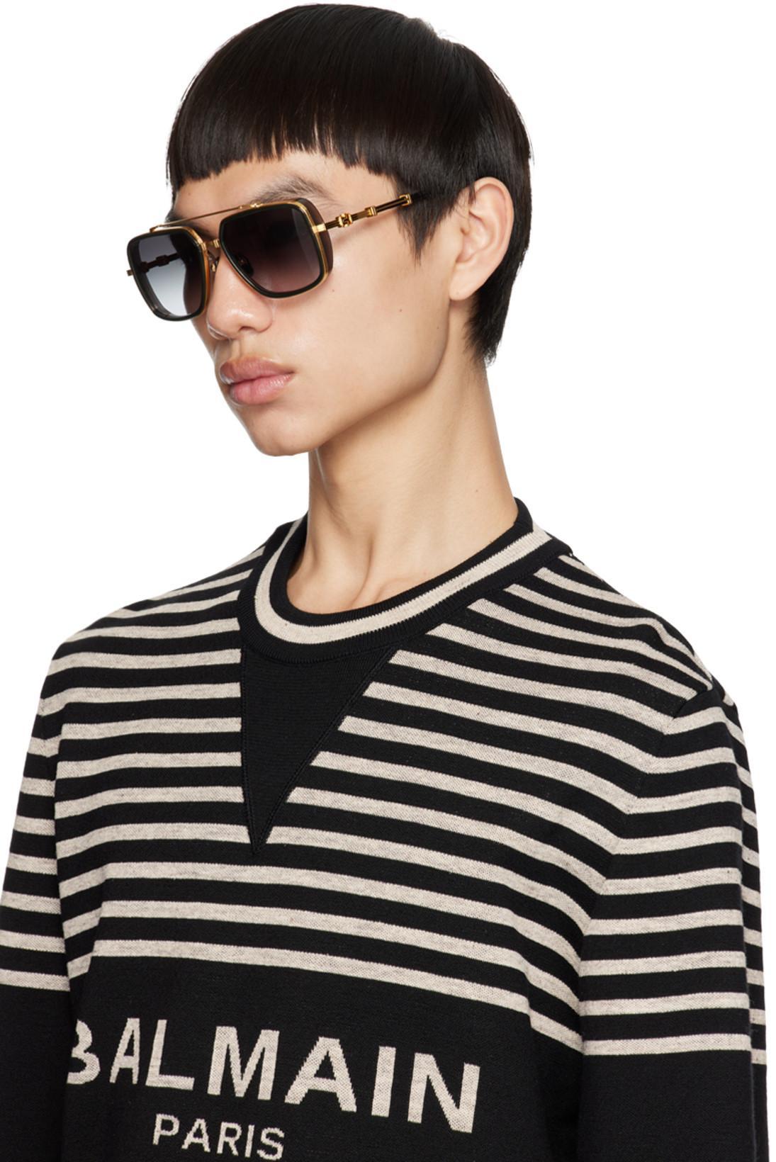 BALMAIN Black Officier Sunglasses