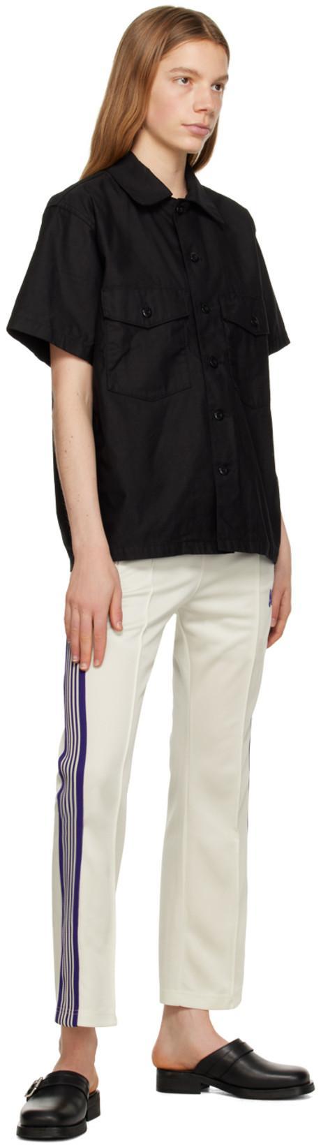 NEEDLES Flap-pockets Cotton Shirt In Black