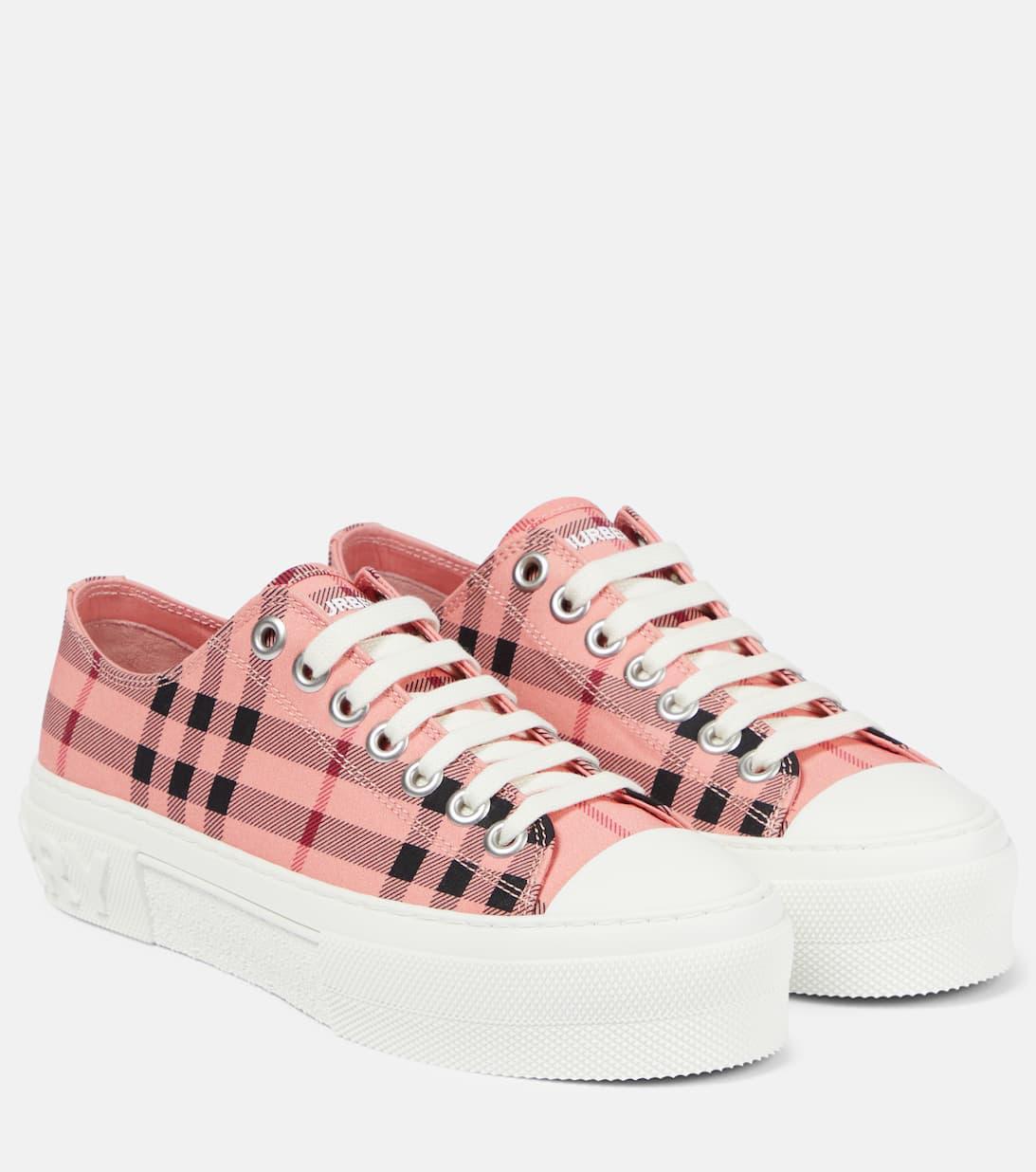 BURBERRY Cotton Jack Sneakers In Pink