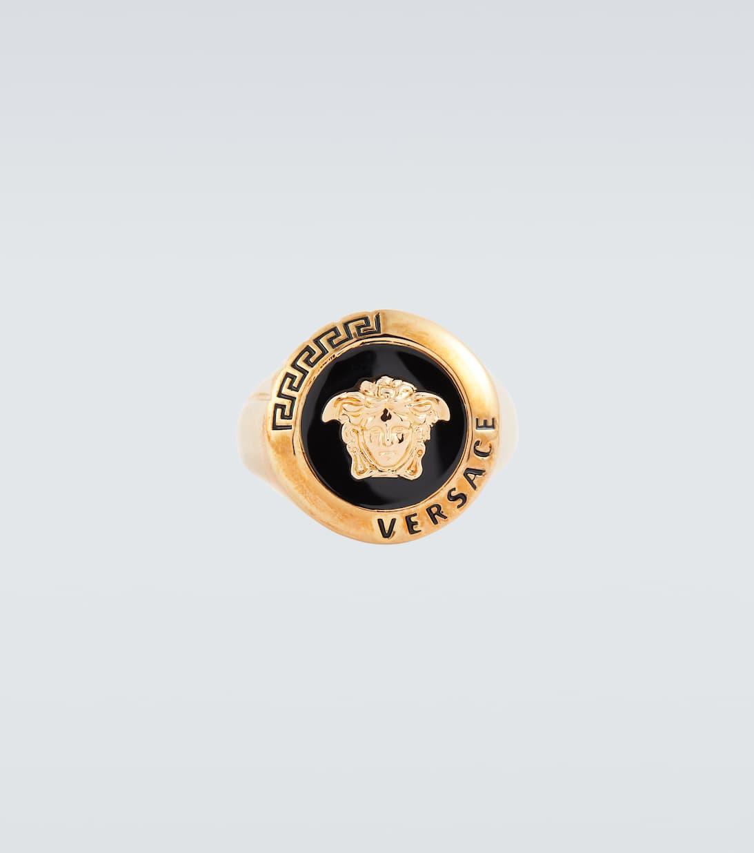 VERSACE Black Cotton T-shirt