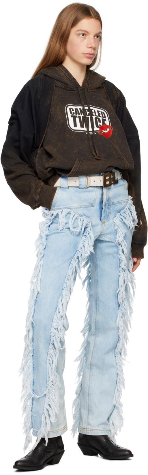 BARRAGAN Ssense Exclusive Brown Hoodie