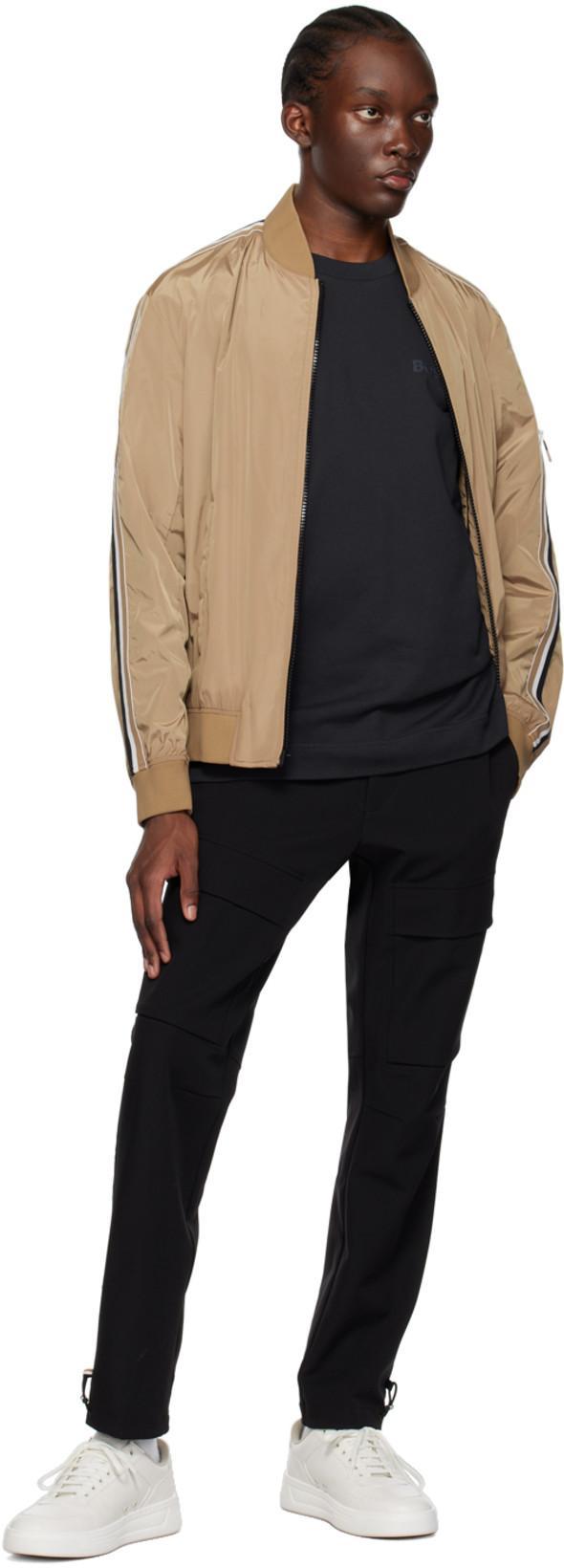 HUGO BOSS Cotton Crew-neck T-shirt In Black